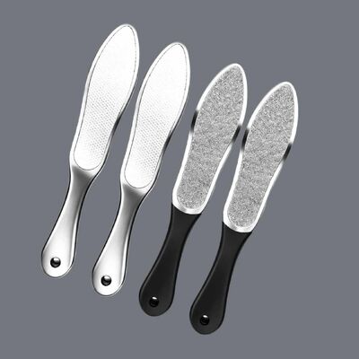 Durable 304 Stainless Steel Etched Foot Exfoliator - Anti-Rust, Easy Clean, Ideal for Home Pedicure Tools